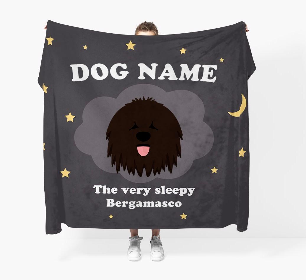 The Very Sleepy...: - Personalized {breedFullName} Throw Blanket