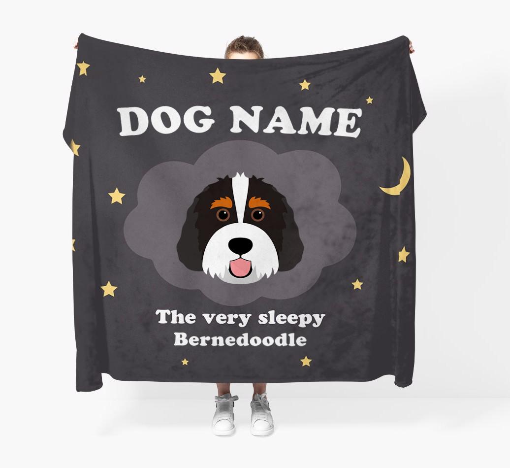 The Very Sleepy...: - Personalized {breedFullName} Throw Blanket