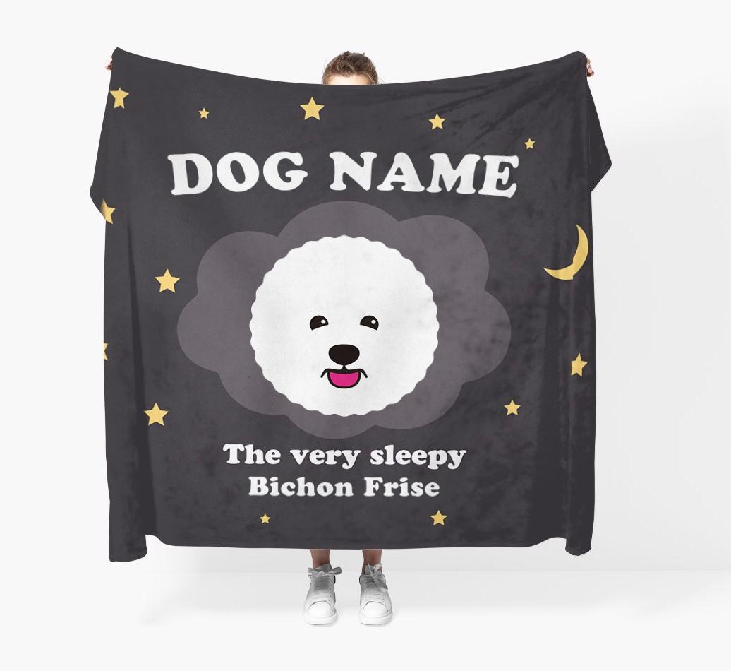 The Very Sleepy...: - Personalized {breedFullName} Throw Blanket
