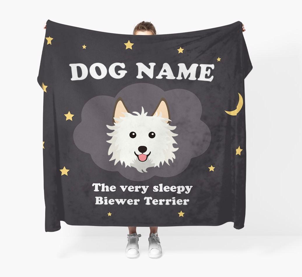 The Very Sleepy...: - Personalized {breedFullName} Throw Blanket