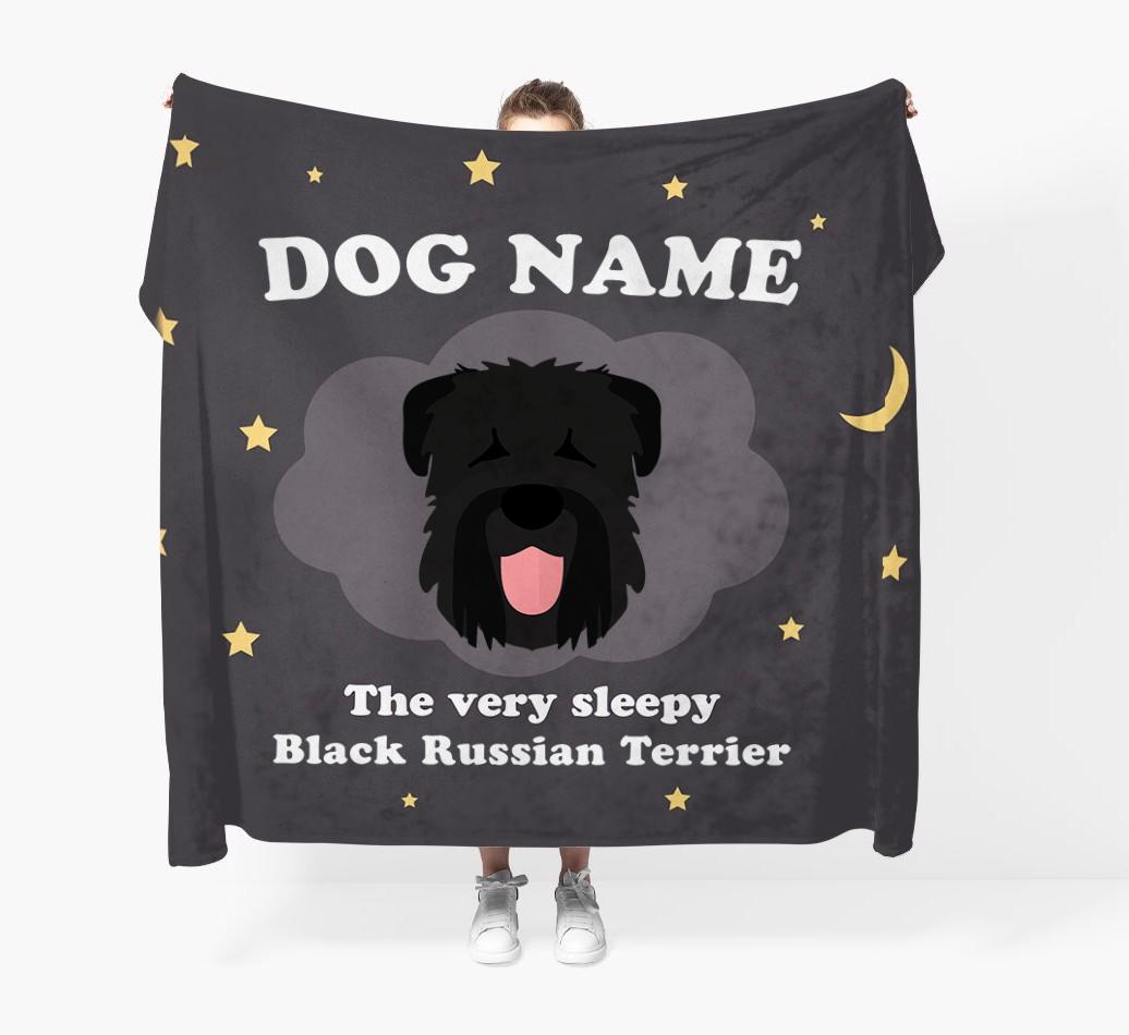 The Very Sleepy...: - Personalized {breedFullName} Throw Blanket