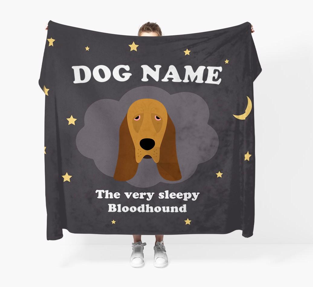 The Very Sleepy...: - Personalized {breedFullName} Throw Blanket