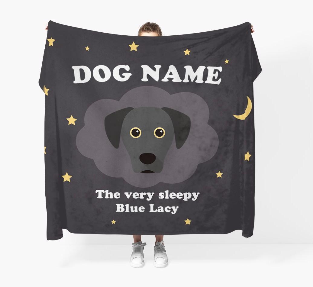 The Very Sleepy...: - Personalized {breedFullName} Throw Blanket