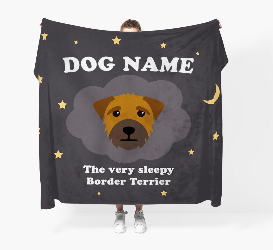 The Very Sleepy...: - Personalized {breedFullName} Throw Blanket