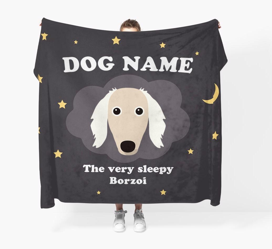 The Very Sleepy...: - Personalized {breedFullName} Throw Blanket