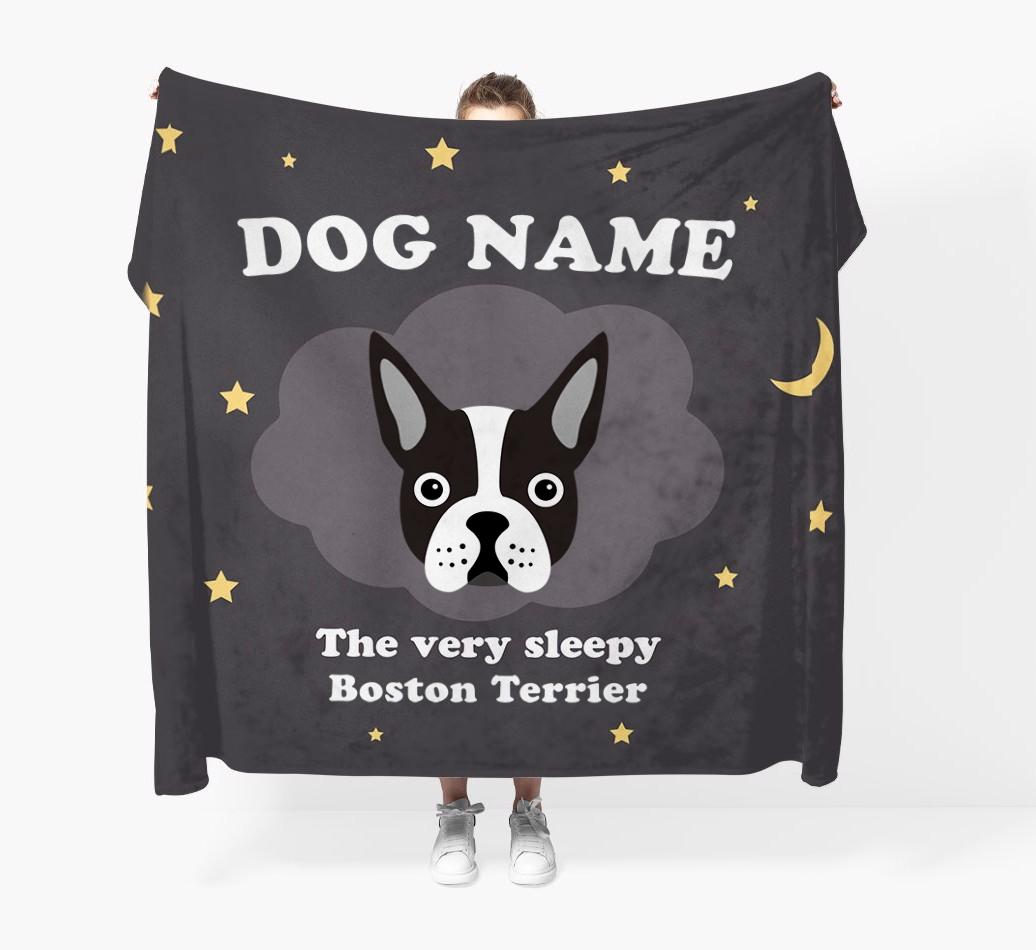 The Very Sleepy...: - Personalized {breedFullName} Throw Blanket