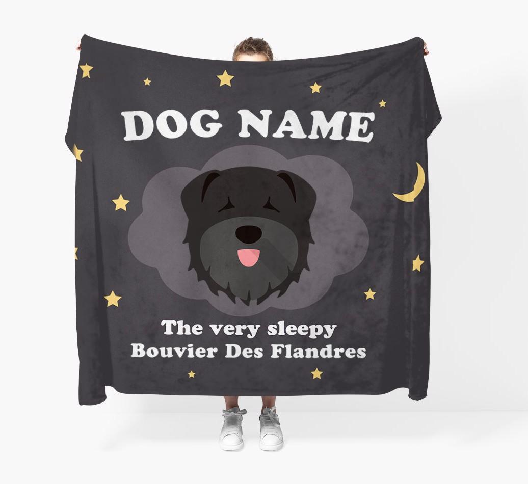 The Very Sleepy...: - Personalized {breedFullName} Throw Blanket