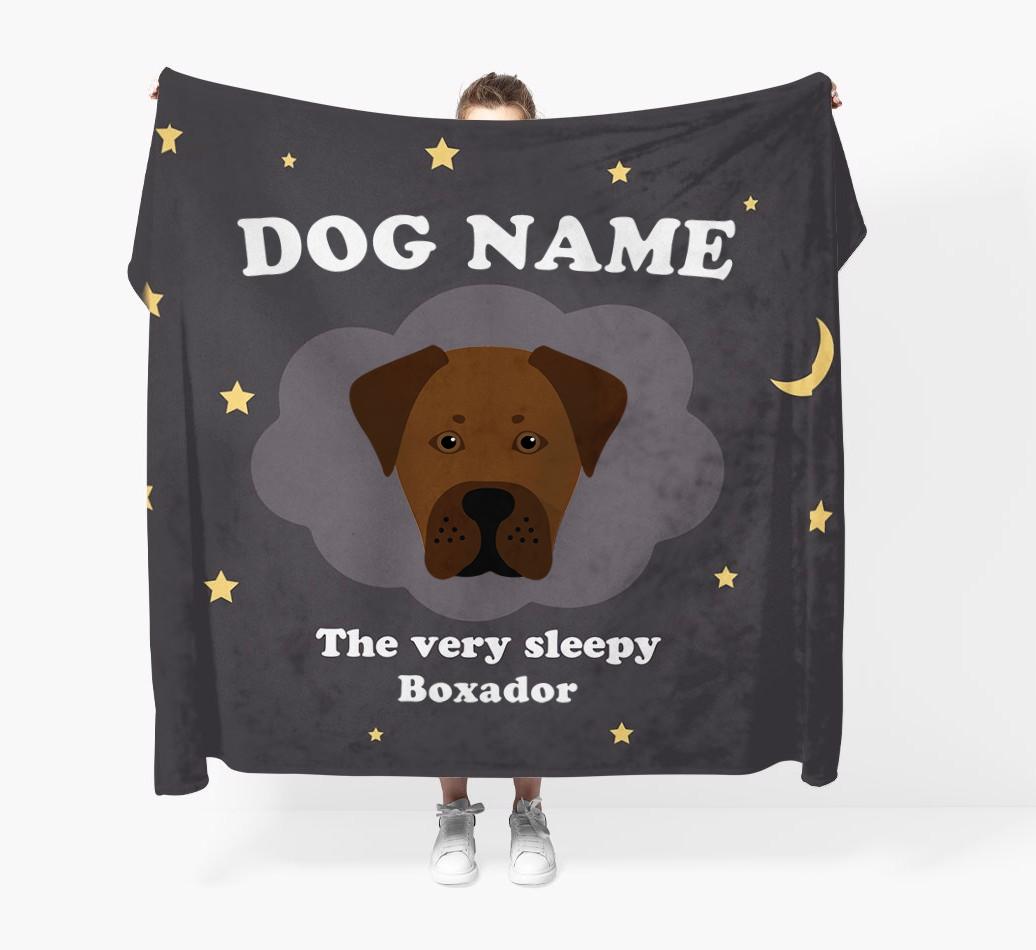 The Very Sleepy...: - Personalized {breedFullName} Throw Blanket