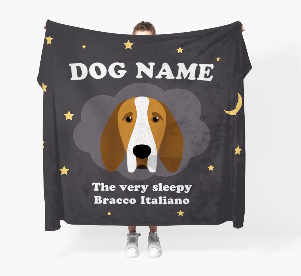 The Very Sleepy...: - Personalized {breedFullName} Throw Blanket