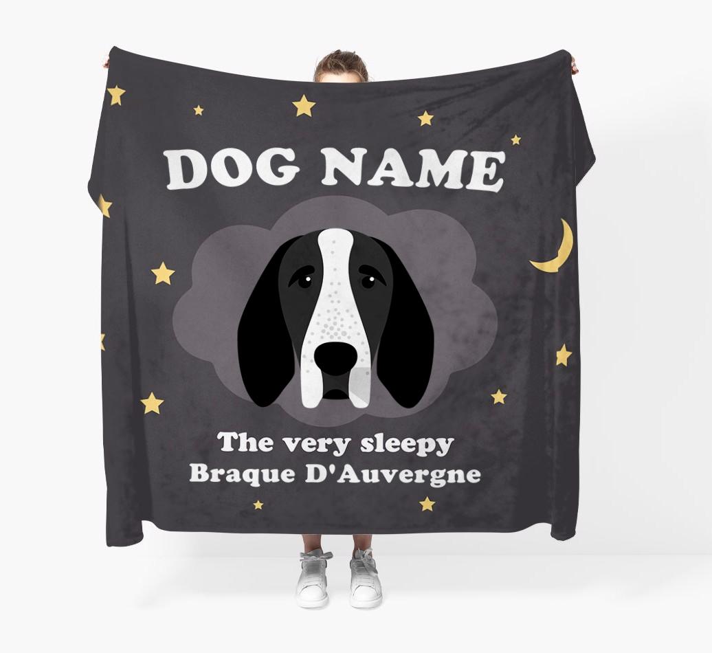 The Very Sleepy...: - Personalized {breedFullName} Throw Blanket