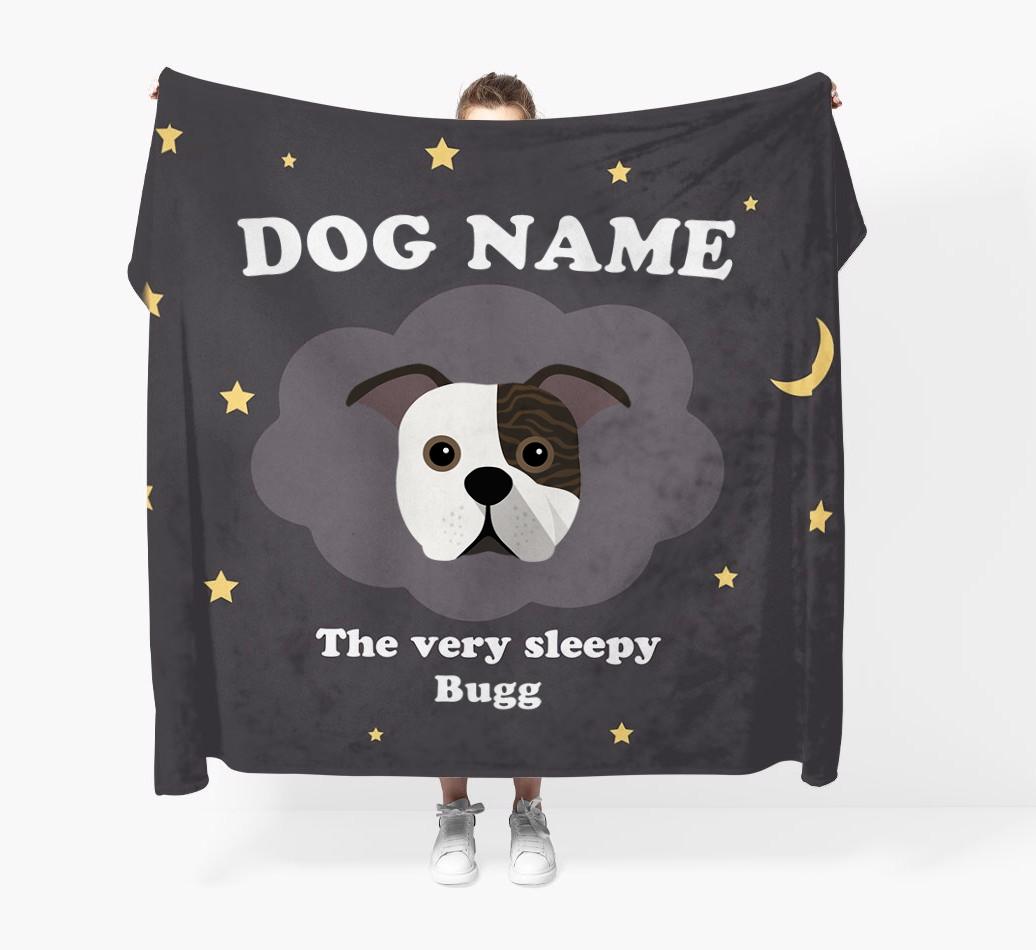 The Very Sleepy...: - Personalized {breedFullName} Throw Blanket