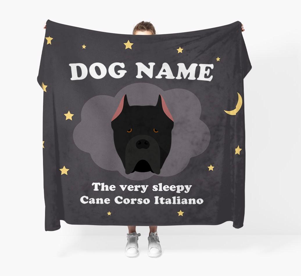 The Very Sleepy...: - Personalized {breedFullName} Throw Blanket