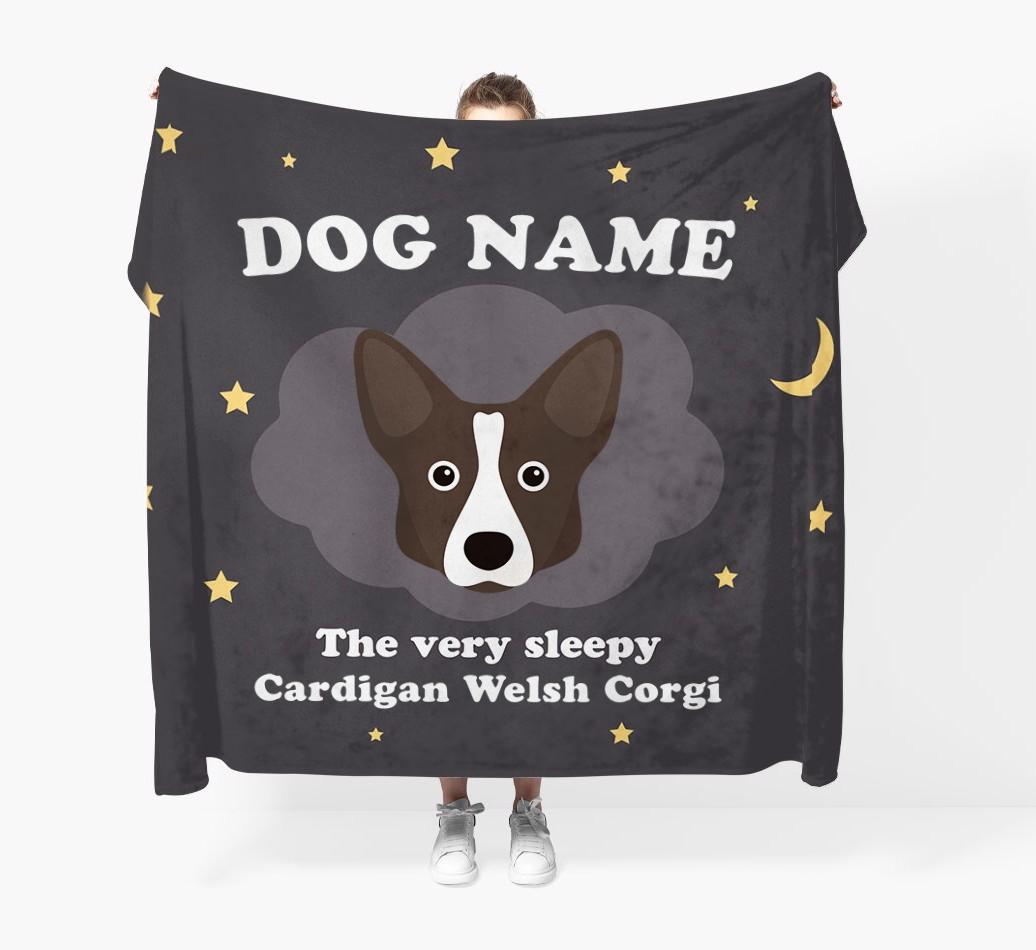 The Very Sleepy...: - Personalized {breedFullName} Throw Blanket