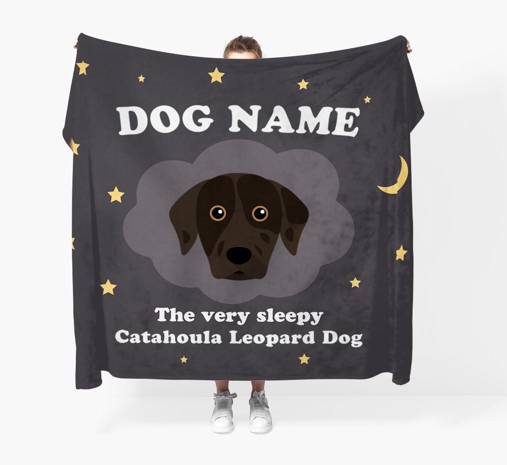 The Very Sleepy...: - Personalized {breedFullName} Throw Blanket