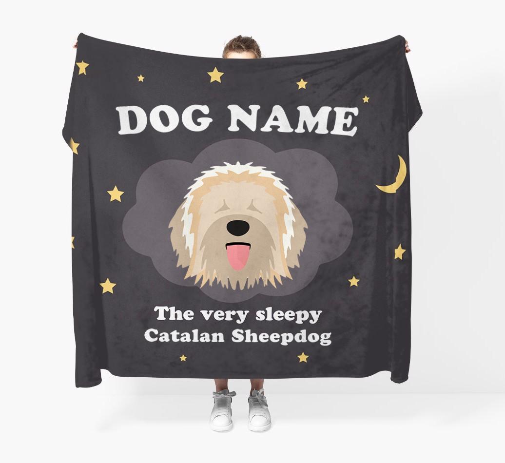 The Very Sleepy...: - Personalized {breedFullName} Throw Blanket
