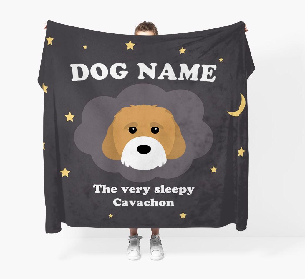 The Very Sleepy...: - Personalized {breedFullName} Throw Blanket