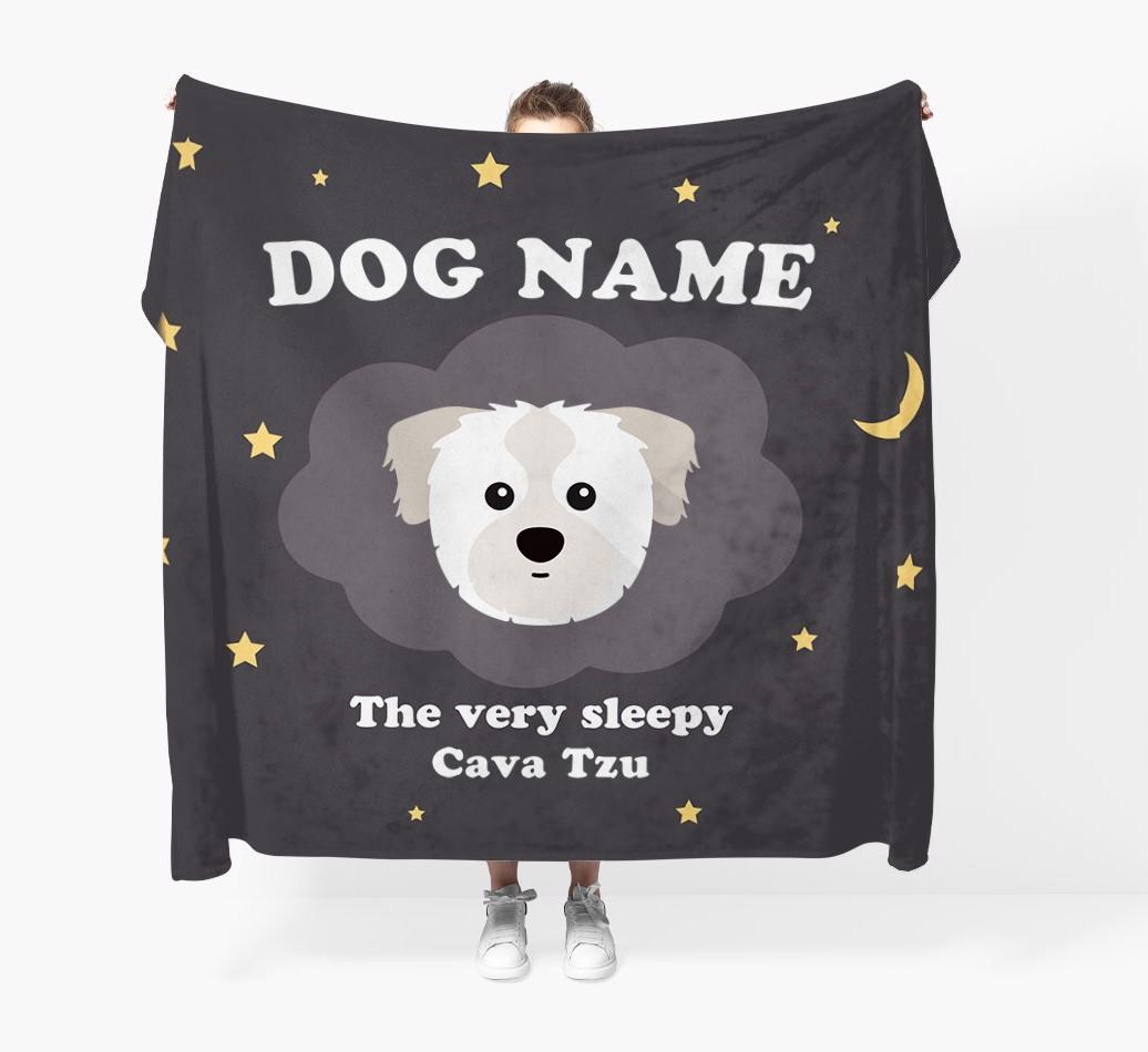 The Very Sleepy...: - Personalized {breedFullName} Throw Blanket