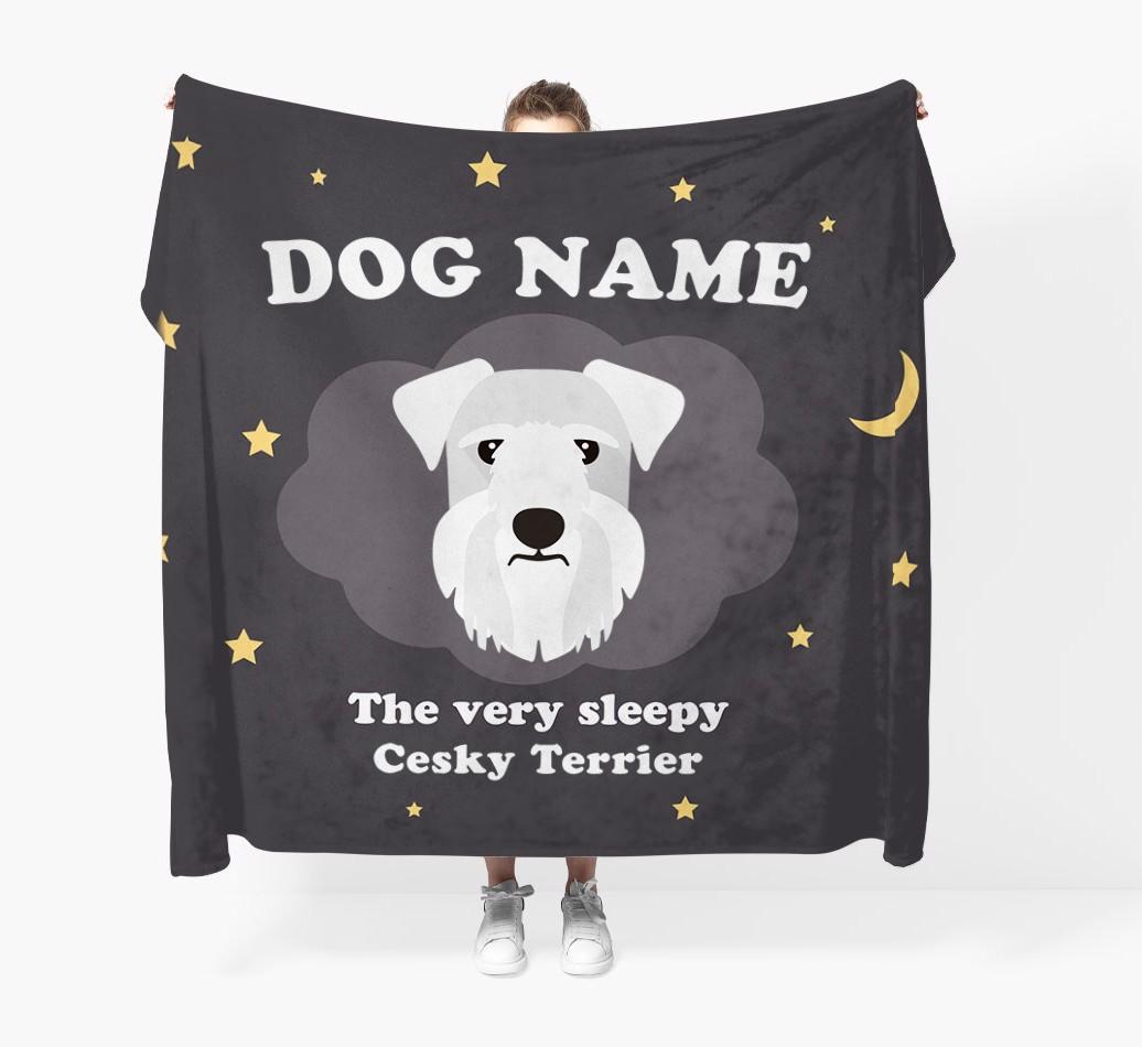 The Very Sleepy...: - Personalized {breedFullName} Throw Blanket