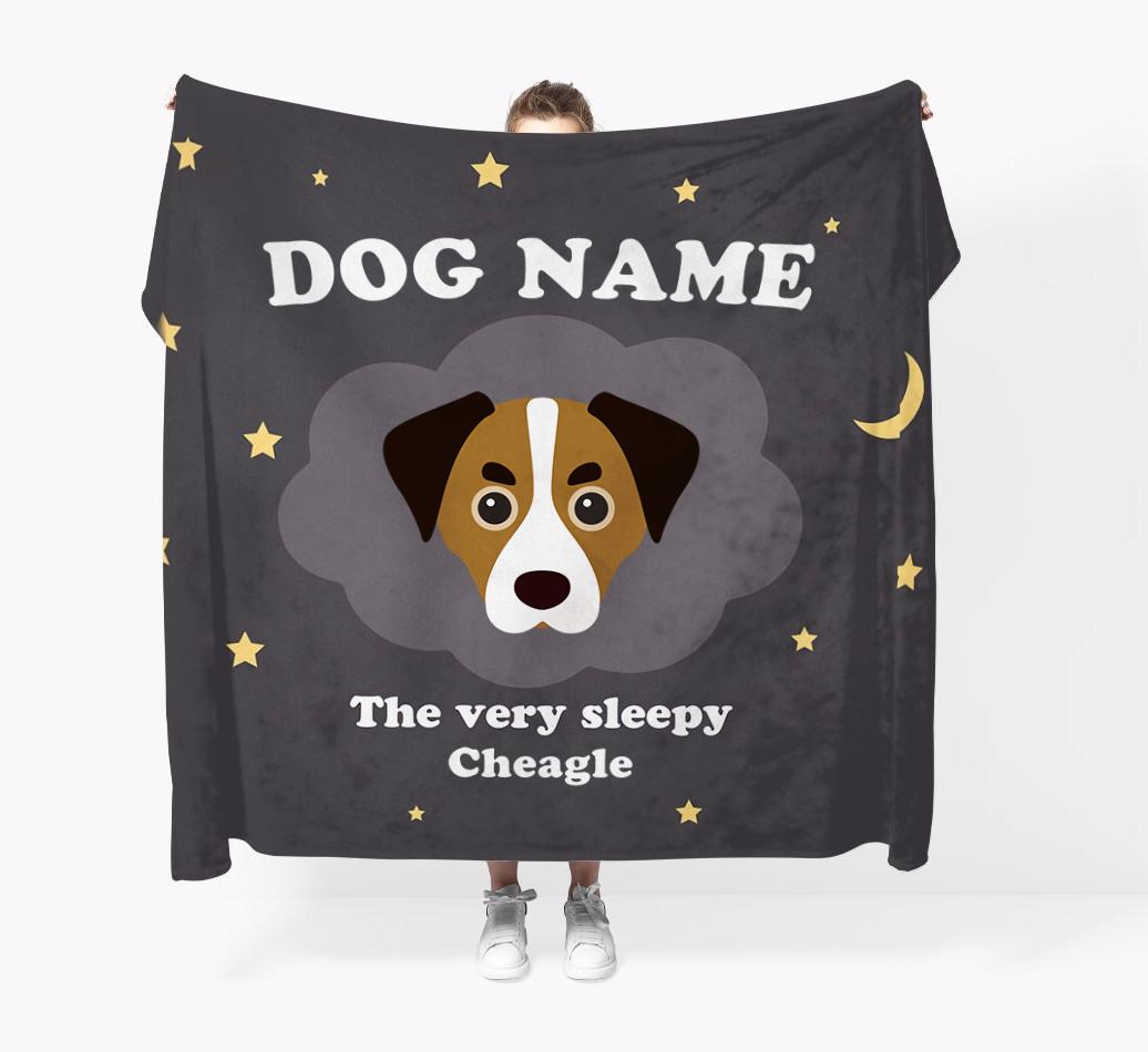 The Very Sleepy...: - Personalized {breedFullName} Throw Blanket