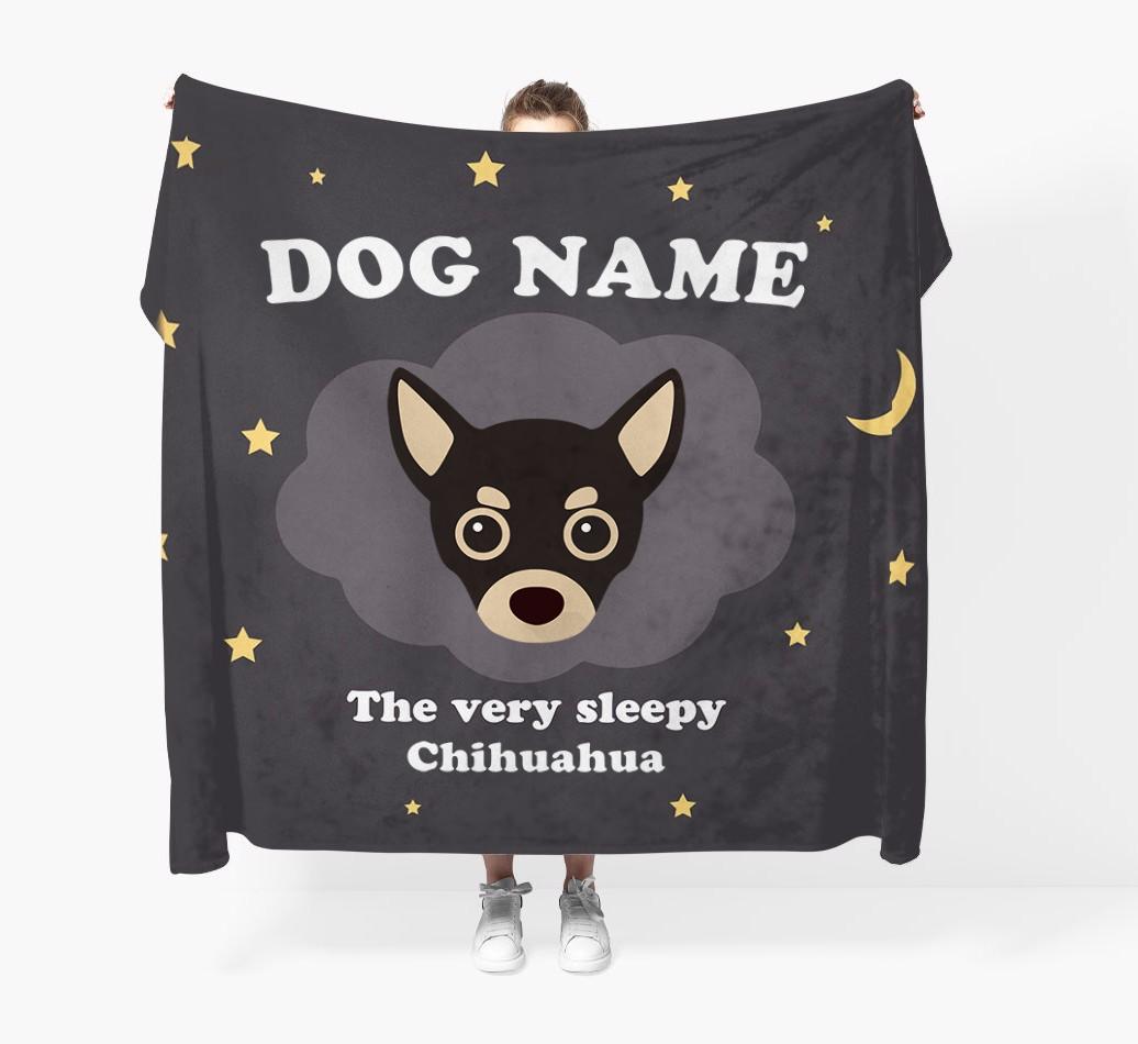The Very Sleepy...: - Personalized {breedFullName} Throw Blanket