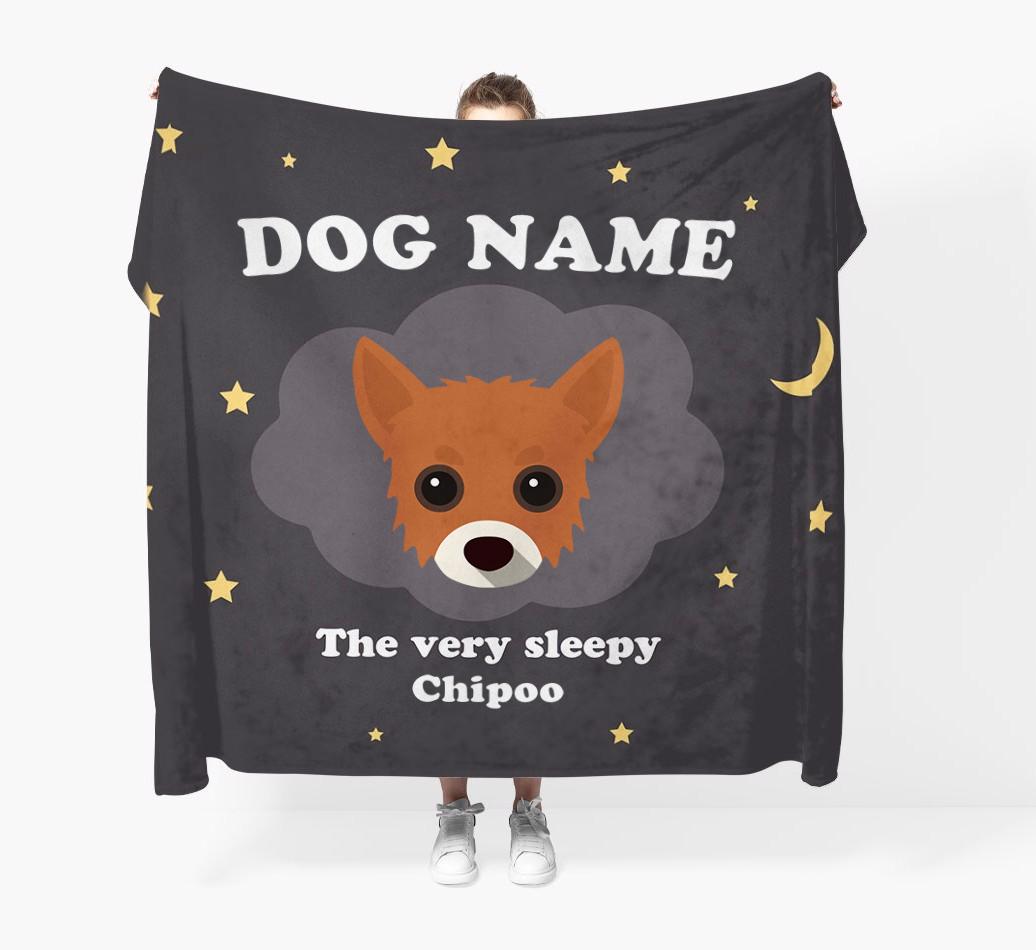 The Very Sleepy...: - Personalized {breedFullName} Throw Blanket