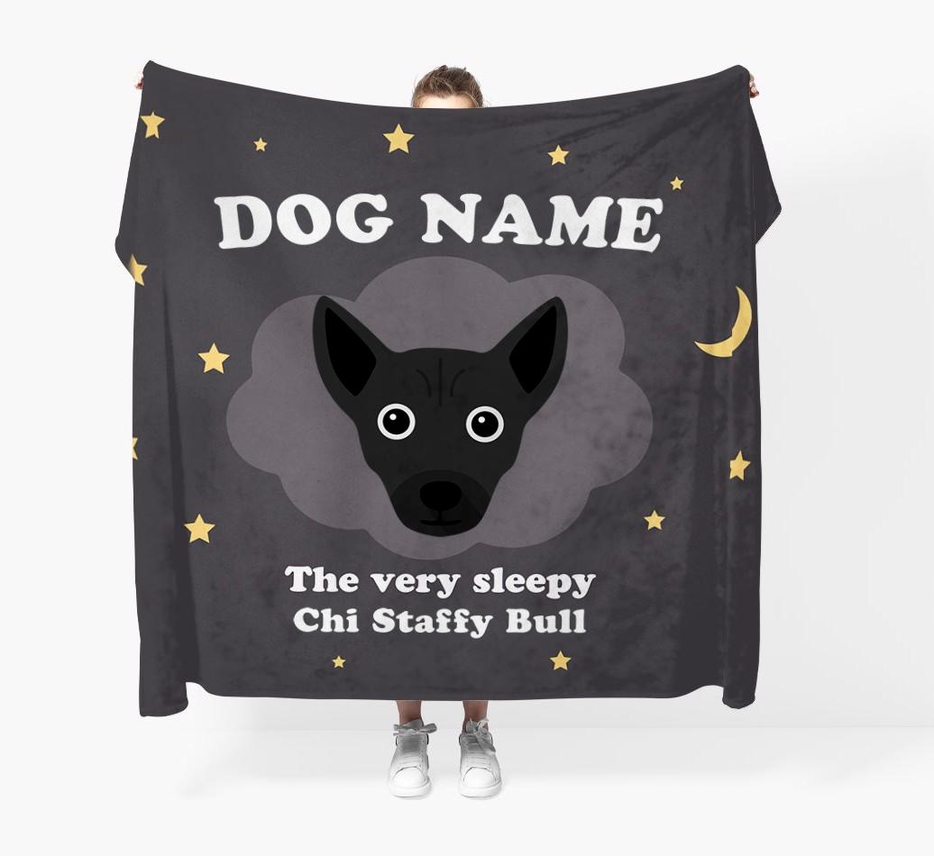 The Very Sleepy...: - Personalized {breedFullName} Throw Blanket