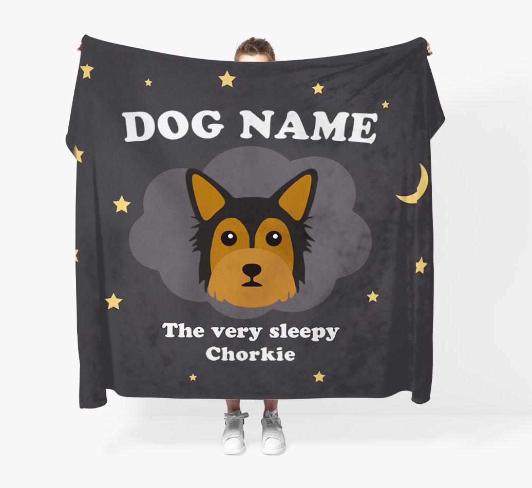 The Very Sleepy...: - Personalized {breedFullName} Throw Blanket
