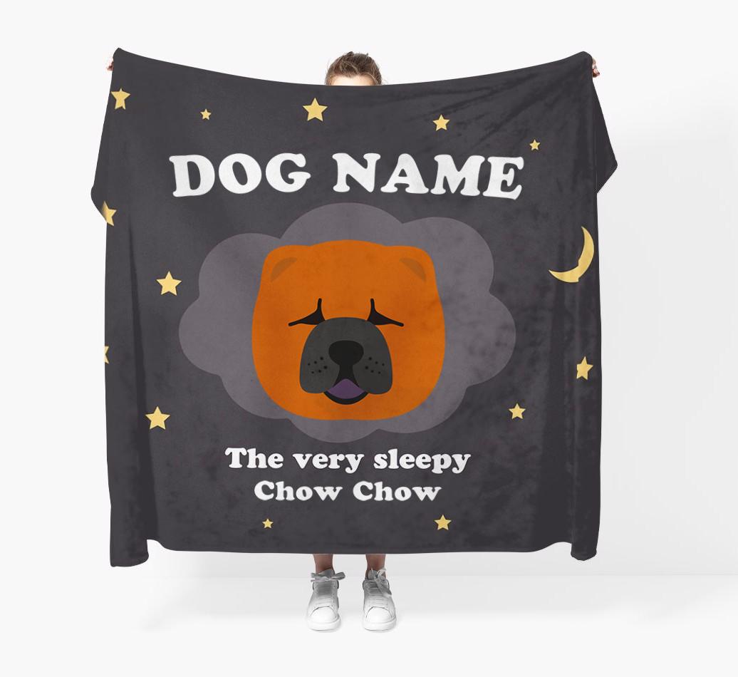 The Very Sleepy...: - Personalized {breedFullName} Throw Blanket