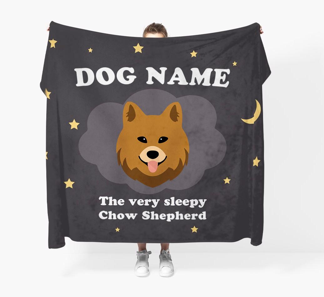 The Very Sleepy...: - Personalized {breedFullName} Throw Blanket