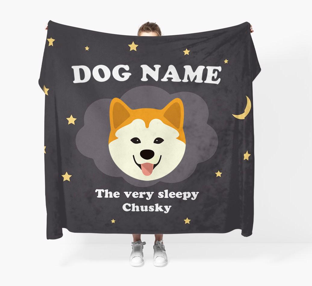 The Very Sleepy...: - Personalized {breedFullName} Throw Blanket