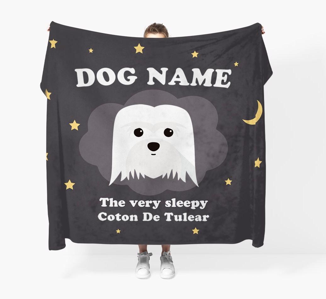 The Very Sleepy...: - Personalized {breedFullName} Throw Blanket