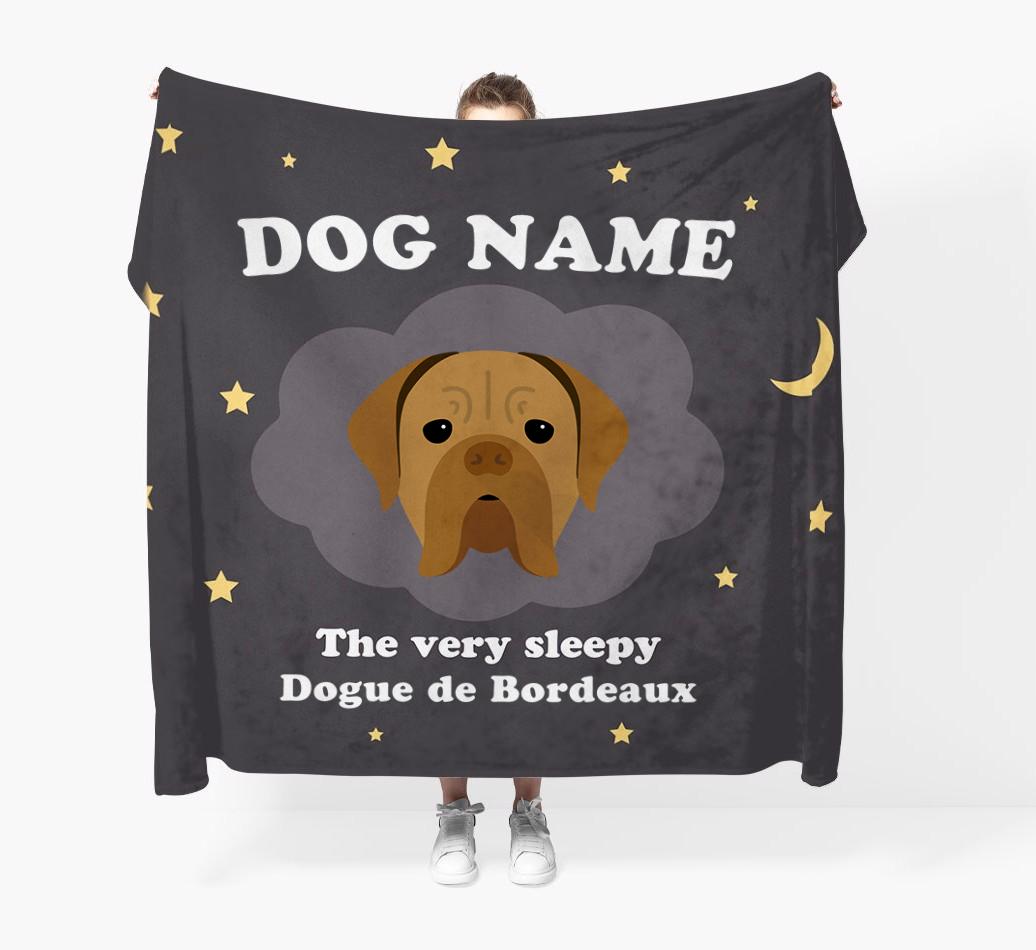 The Very Sleepy...: - Personalized {breedFullName} Throw Blanket