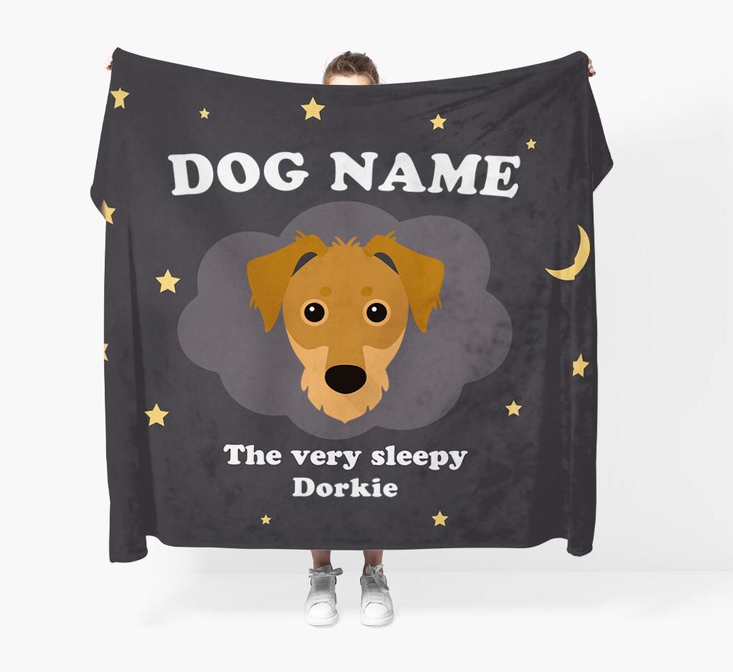 The Very Sleepy...: - Personalized {breedFullName} Throw Blanket