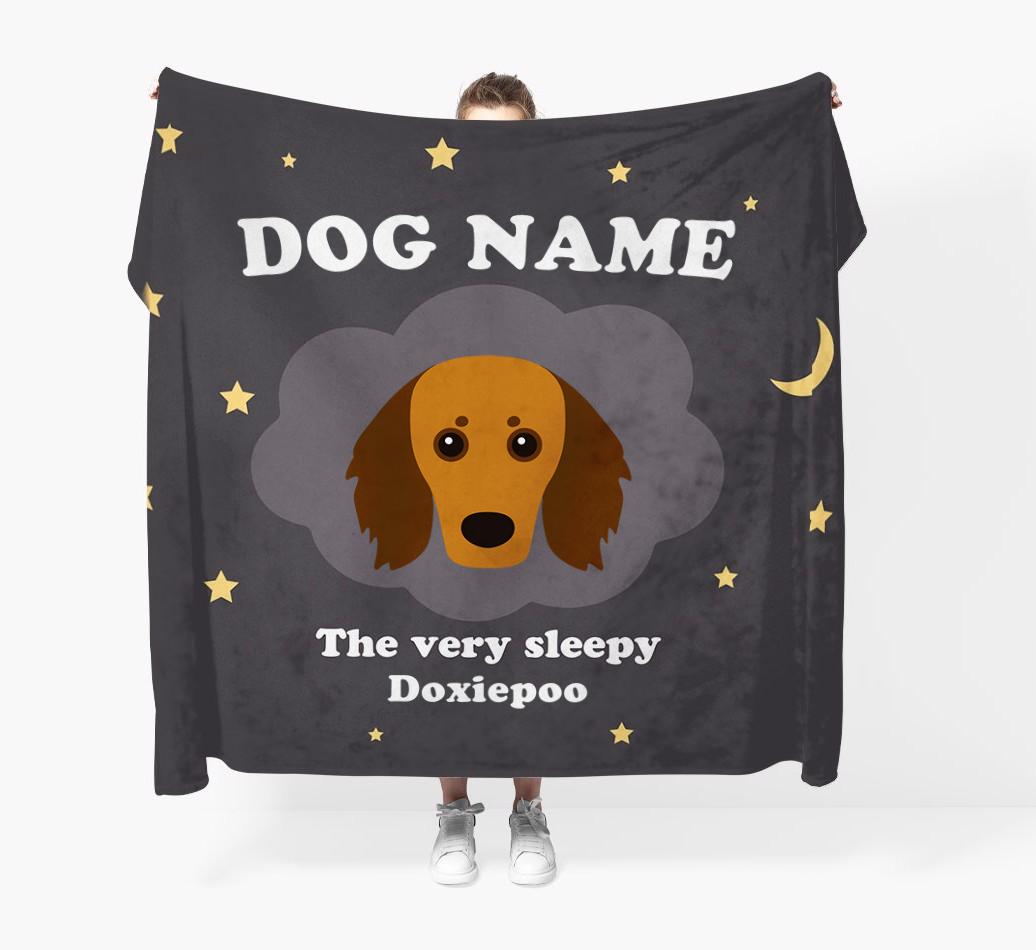 The Very Sleepy...: - Personalized {breedFullName} Throw Blanket