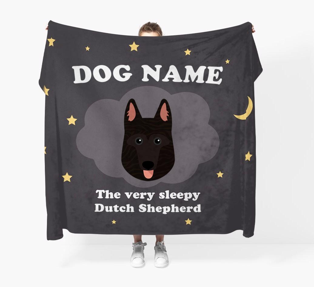 The Very Sleepy...: - Personalized {breedFullName} Throw Blanket