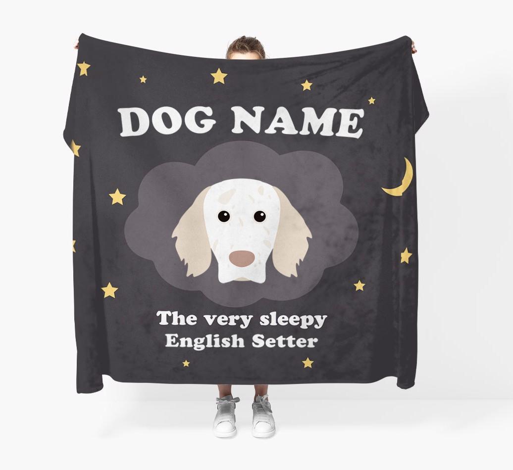 The Very Sleepy...: - Personalized {breedFullName} Throw Blanket