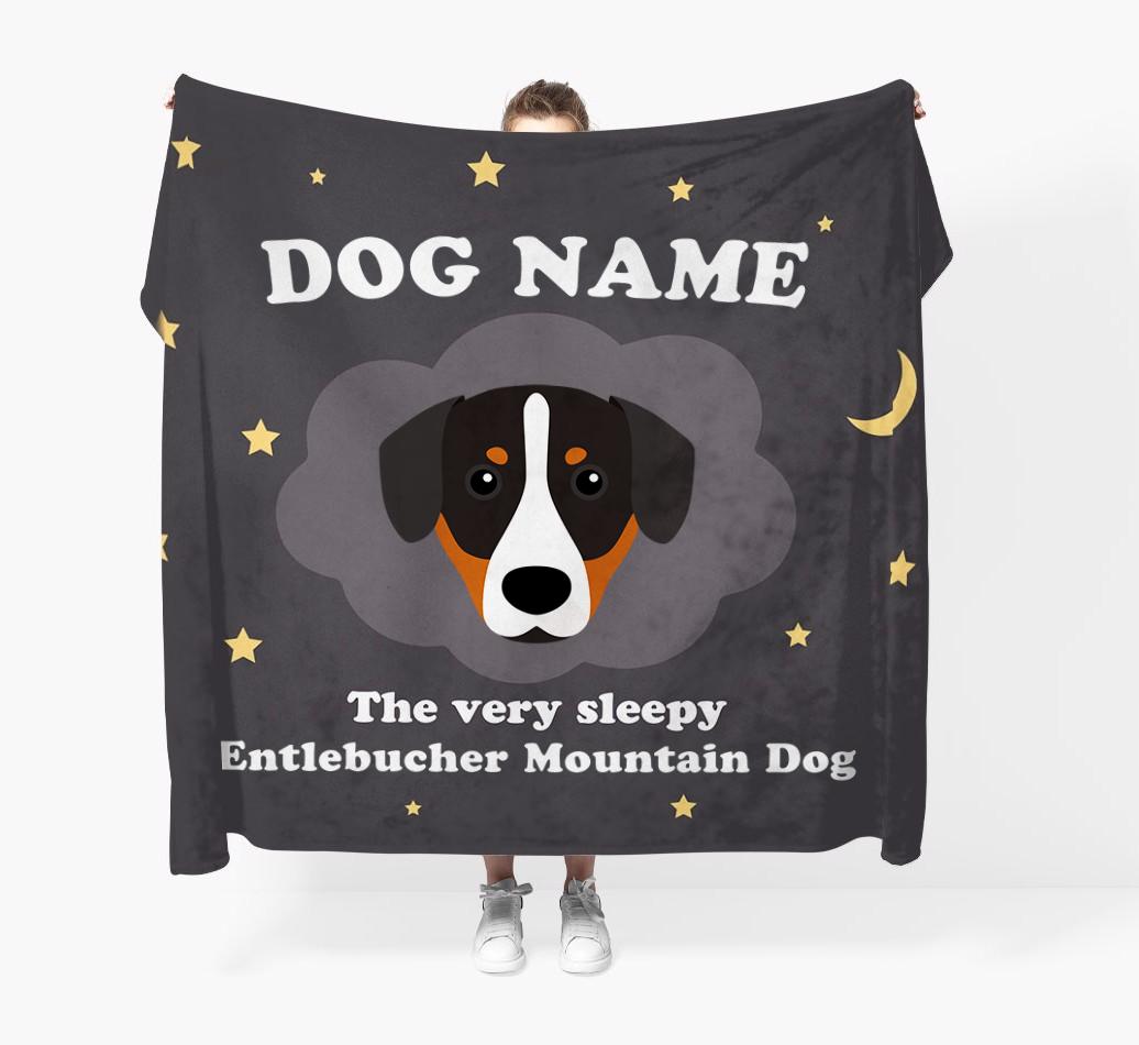 The Very Sleepy...: - Personalized {breedFullName} Throw Blanket
