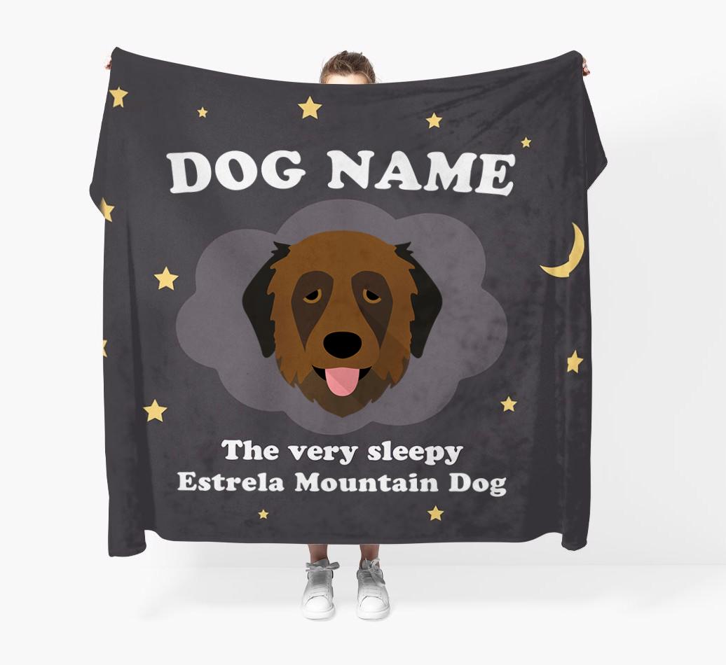 The Very Sleepy...: - Personalized {breedFullName} Throw Blanket