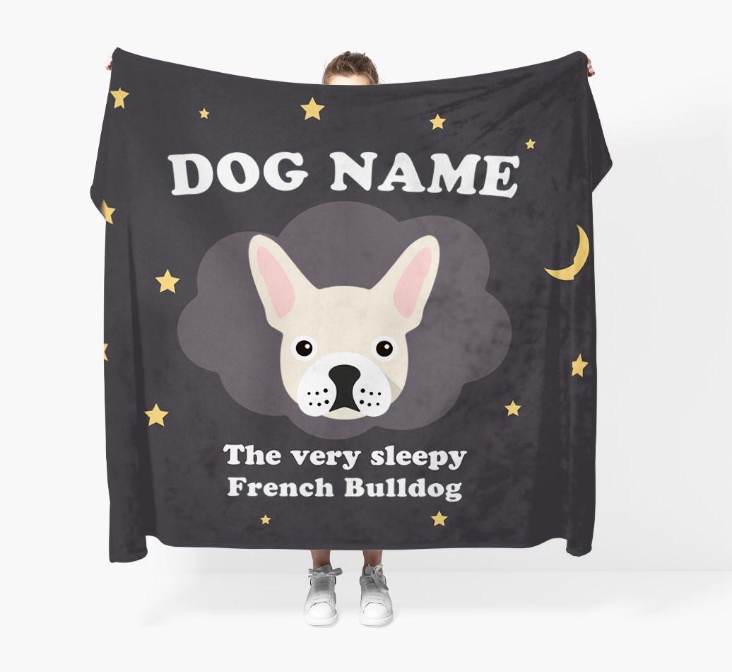 The Very Sleepy...: - Personalized {breedFullName} Throw Blanket