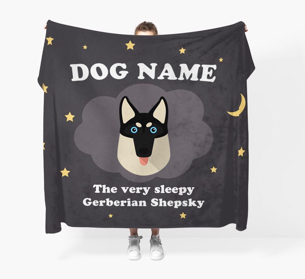The Very Sleepy...: - Personalized {breedFullName} Throw Blanket
