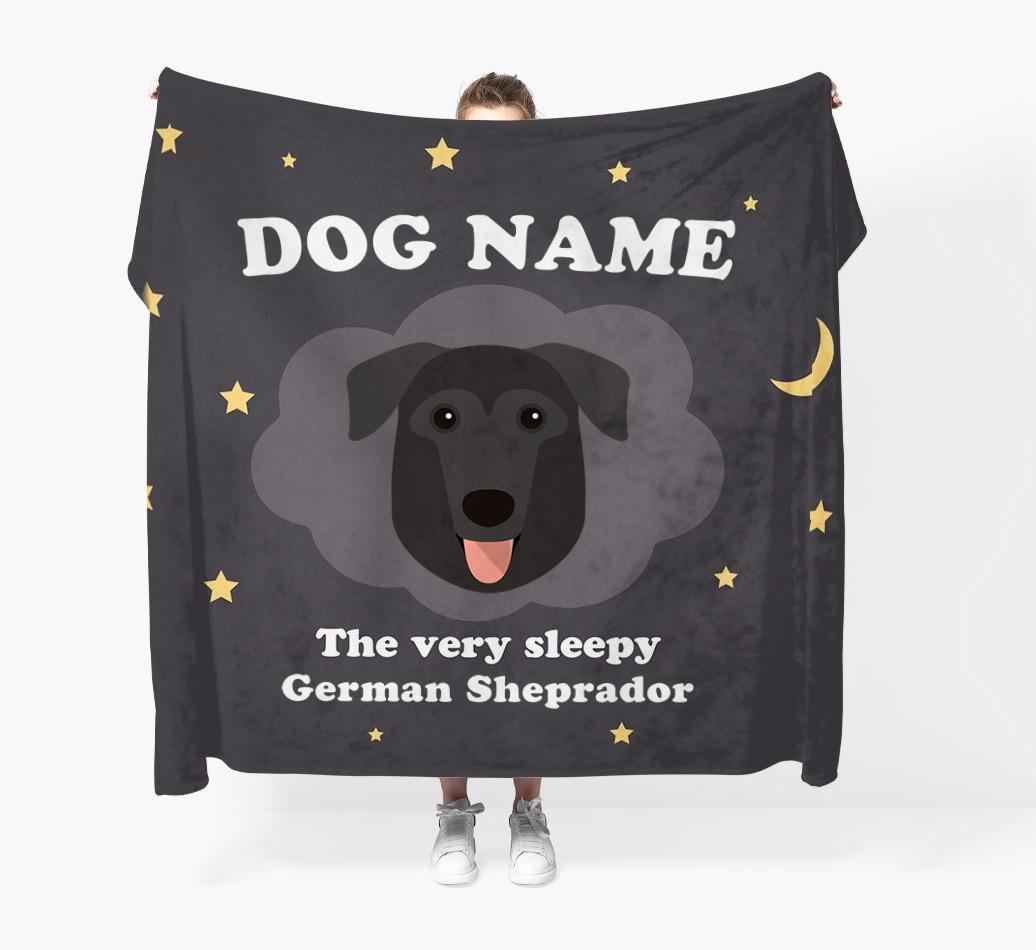 The Very Sleepy...: - Personalized {breedFullName} Throw Blanket
