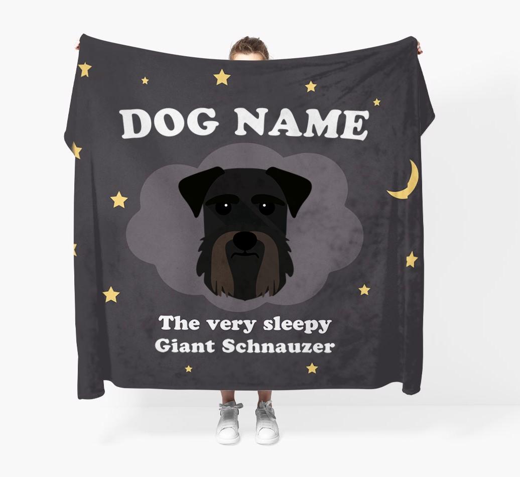 The Very Sleepy...: - Personalized {breedFullName} Throw Blanket