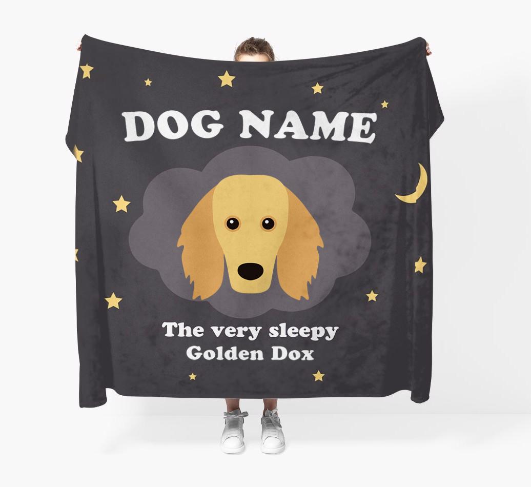 The Very Sleepy...: - Personalized {breedFullName} Throw Blanket