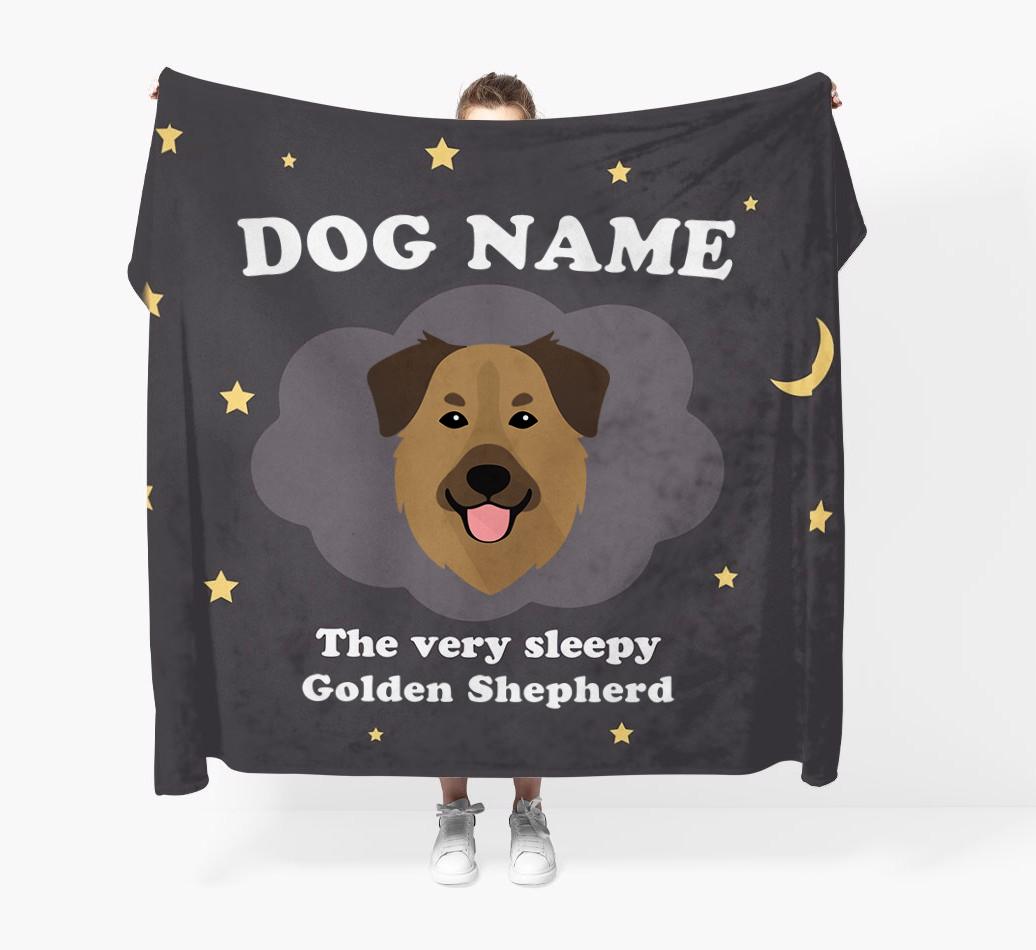 The Very Sleepy...: - Personalized {breedFullName} Throw Blanket