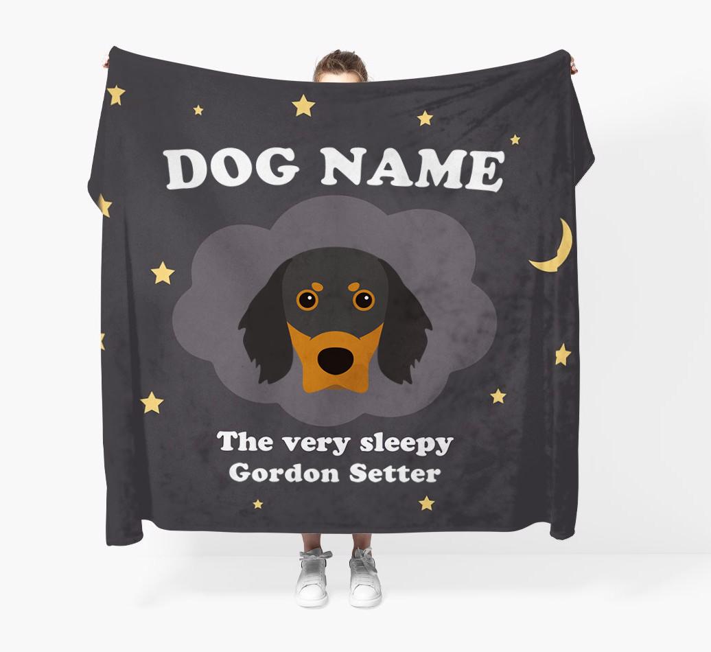 The Very Sleepy...: - Personalized {breedFullName} Throw Blanket