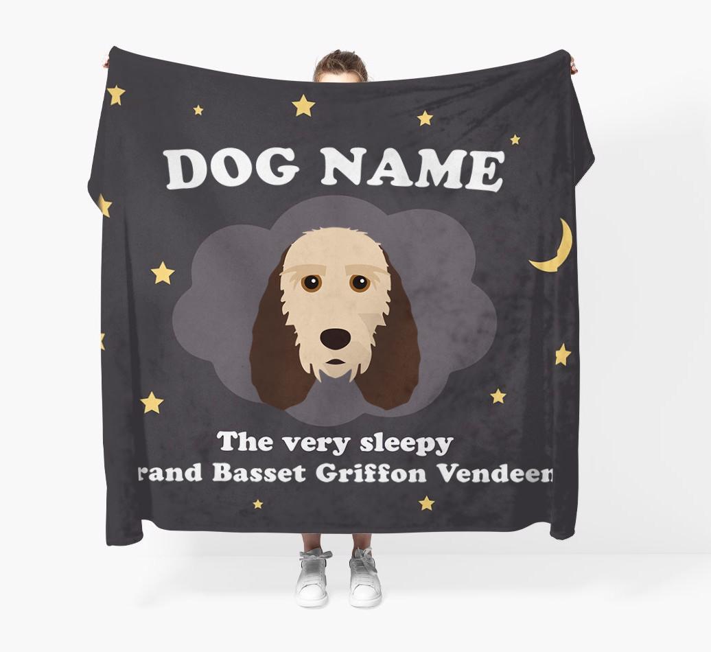 The Very Sleepy...: - Personalized {breedFullName} Throw Blanket