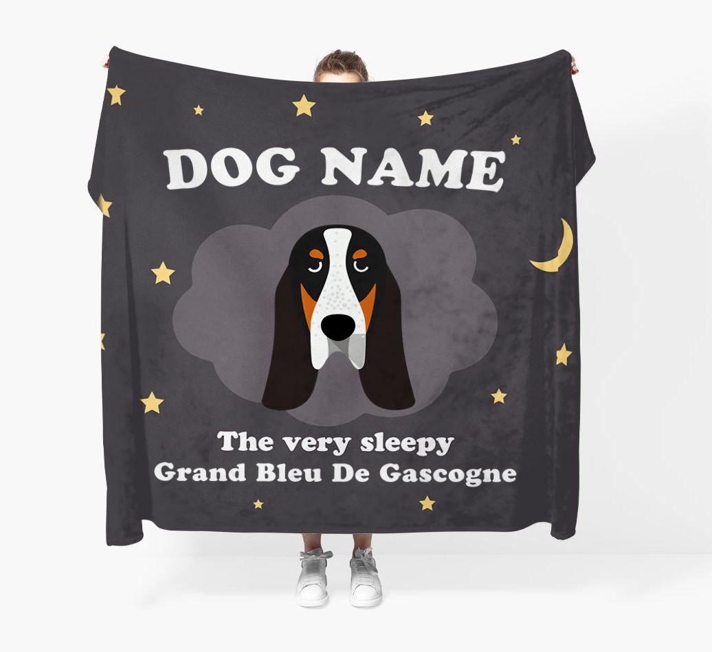 The Very Sleepy...: - Personalized {breedFullName} Throw Blanket
