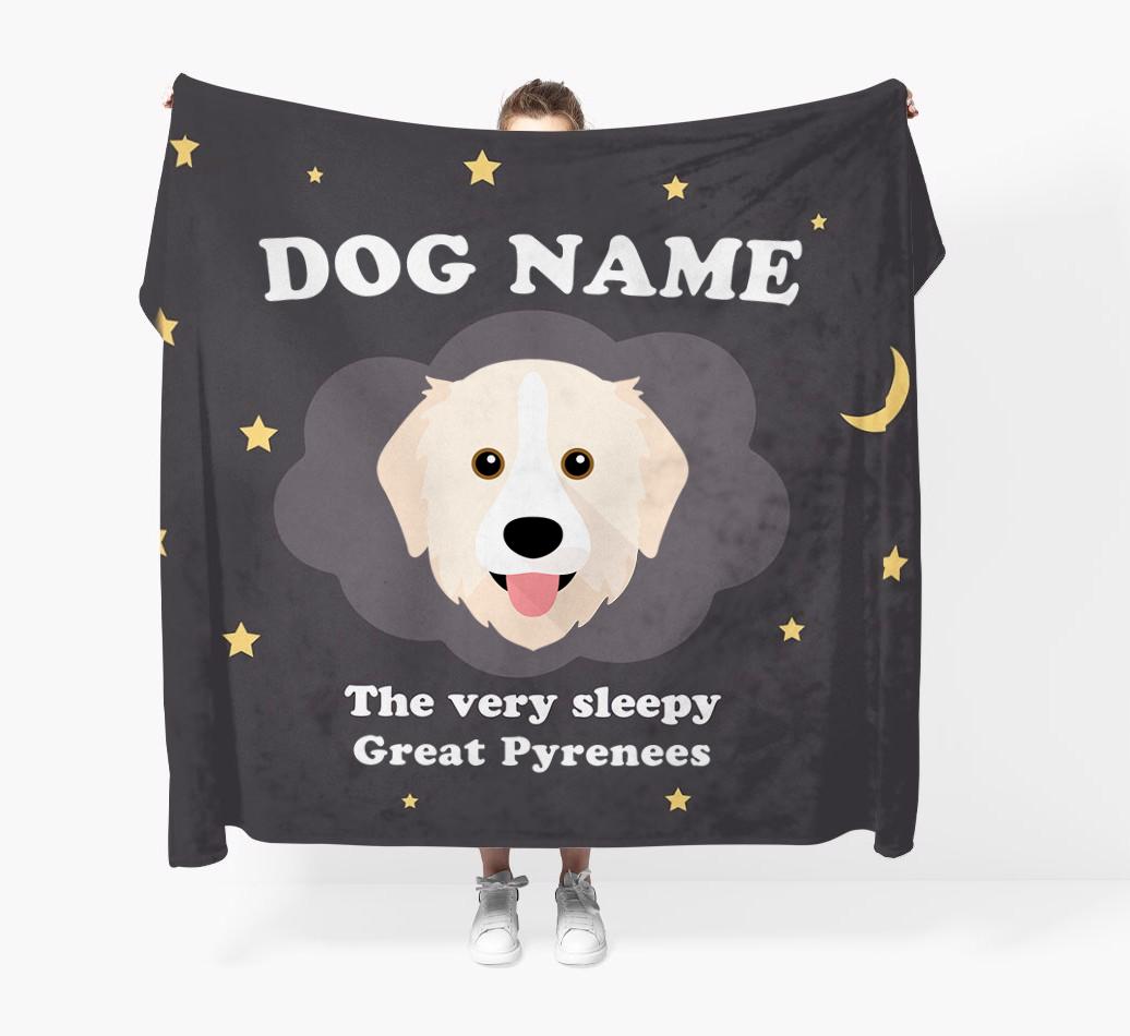 The Very Sleepy...: - Personalized {breedFullName} Throw Blanket