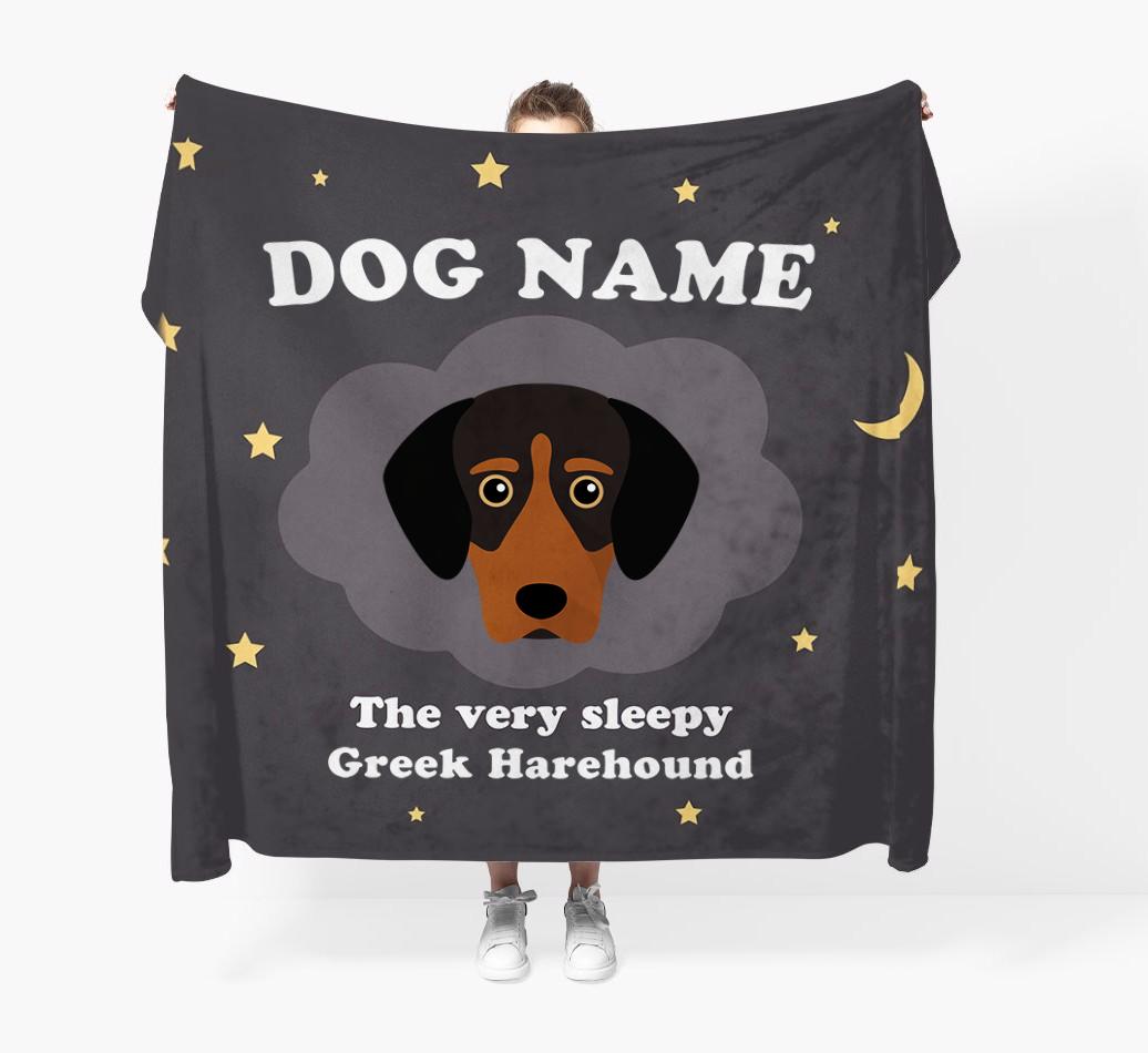 The Very Sleepy...: - Personalized {breedFullName} Throw Blanket