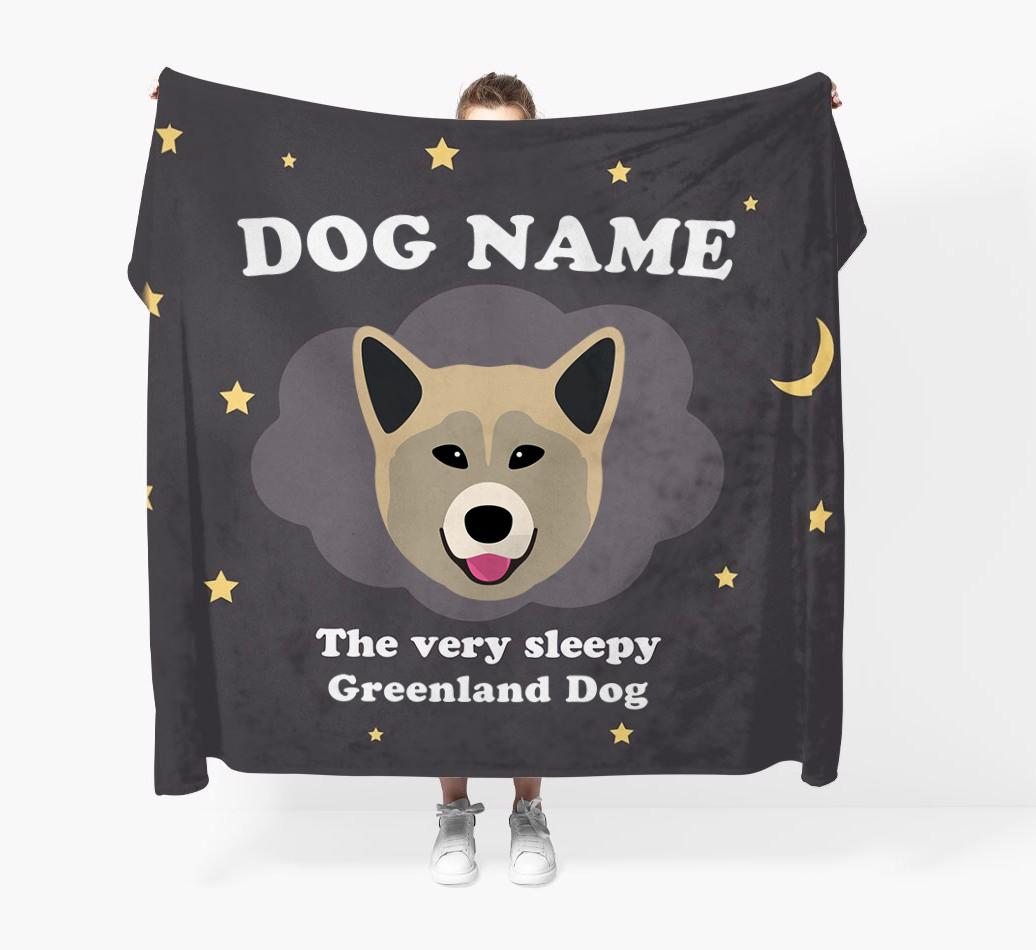 The Very Sleepy...: - Personalized {breedFullName} Throw Blanket